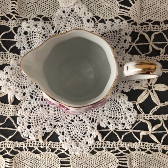 Fielder Keepsakes Pink Toile Creamer and Sugar - Picture 11 of 14